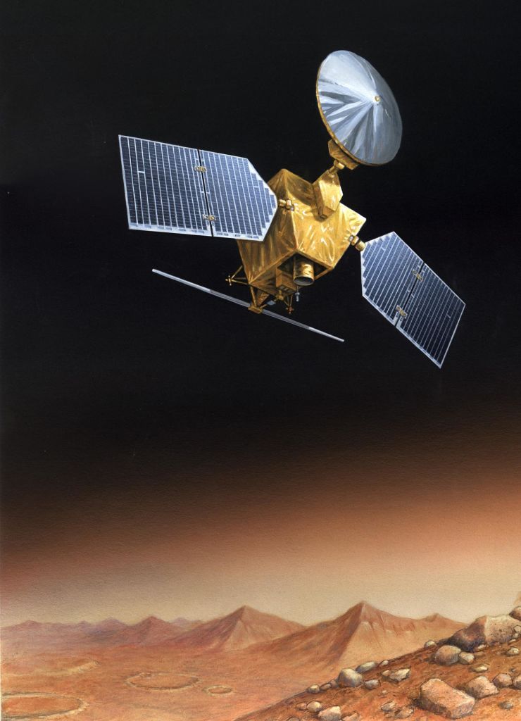 nasa satellites on mars