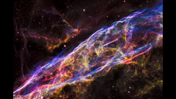 Immagine del telescopio spaziale Hubble della Nebulosa del Velo