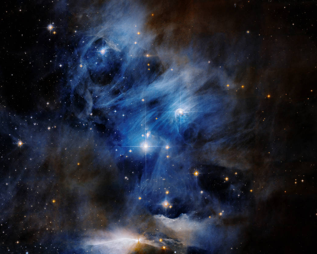 #SpaceSnap : Image prise par le télescope spatial Hubble d’une partie du complexe de nuages ​​caméléons