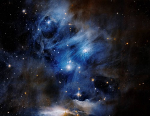 Hubble Space Telescope's Photo of a Segment of the Chamaeleon Cloud Complex