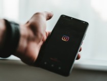 Instagram on a phone