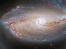 Hubble Space Telescope Snaps Photo of the 'Eye' of a Spiral Galaxy 48 Million Light-Years Away