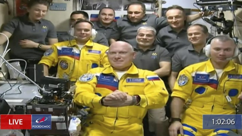 Russian Cosmonauts Blue and Yellow