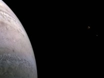 NASA's Juno Spacecraft Snaps New Photo of Jupiter, Its Two Moons