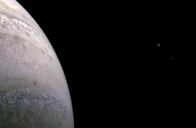 NASA's Juno Spacecraft Snaps New Photo of Jupiter, Its Two Moons