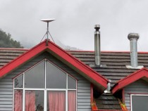 Starlink Antenna on House