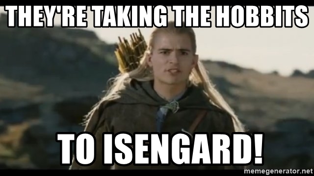 LOTR legolas meme Isengard