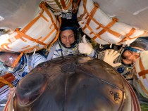 NASA Astronaut Mark Vande Hei Returns to Houston After 355 Days in Space
