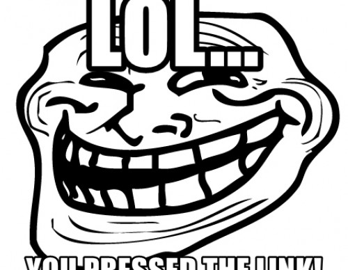 Trollface pressed the link