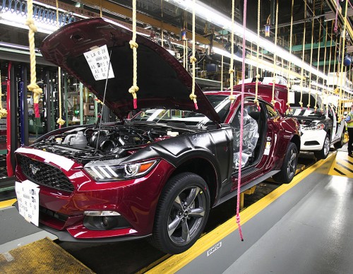 Ford Mustang assembly line Getty Images