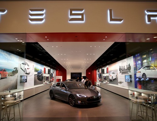 Tesla Car showroom Getty Images