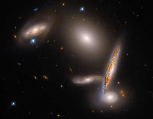 Hubble Five merging galaxies