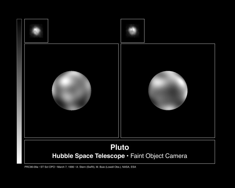 Hubble Pluto pictures