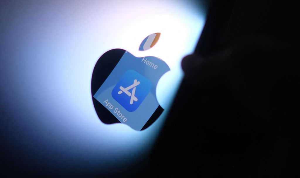 Apple App Store in Apple logo