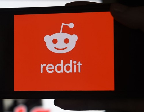 Reddit logo on smartphone screen