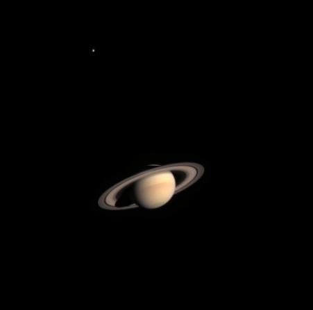 Saturn's first photo