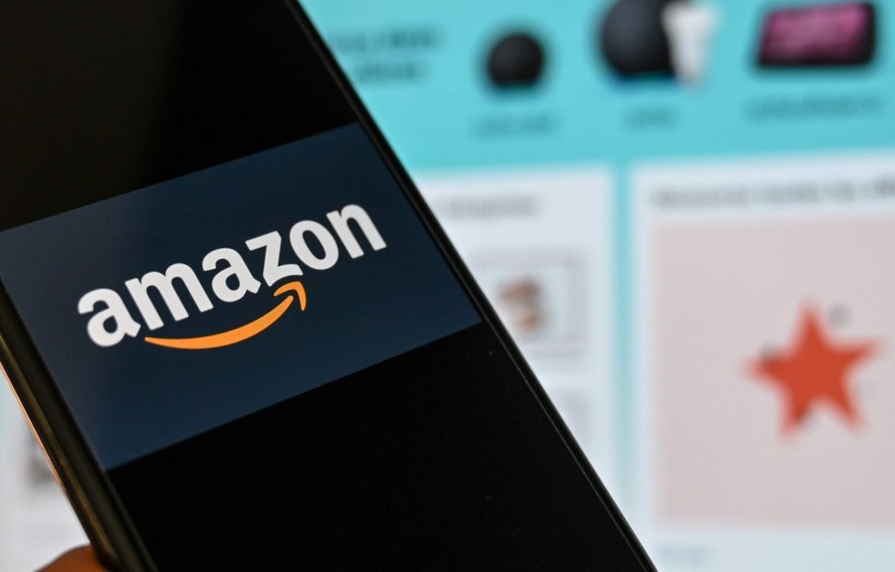 Amazon logo on phone