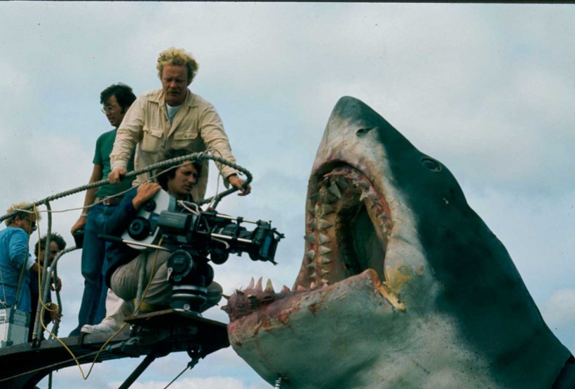 Steven Spielberg and bruce the shark