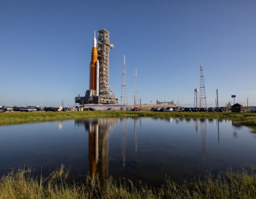NASA launch site Artemis I Moon rocket
