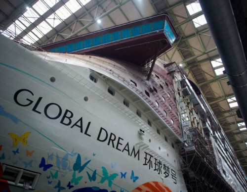 Global Dream II, a 9,000-Passenger Cruise Ship, is Heading to a Scrapyard for Its Maiden Voyage