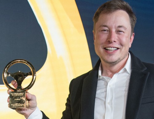 Elon Musk 43rd Goldenes Lenkrad