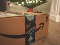 Amazon logo on box