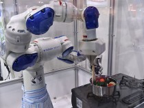 In a Restaurant in Japan, AI Robot Chef Leads Pasta Cooking