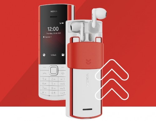 This New Nokia 5710 XpressAudio Phone Has a Pair of True Wireless Earbuds Inside