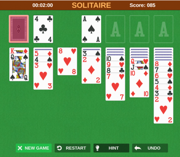 Play Solitaire  Free Online Games. KidzSearch.com