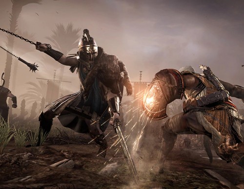 Assassin's Creed Origins combat screenshot