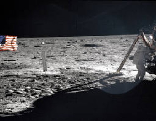 Apollo 11 panorama photo