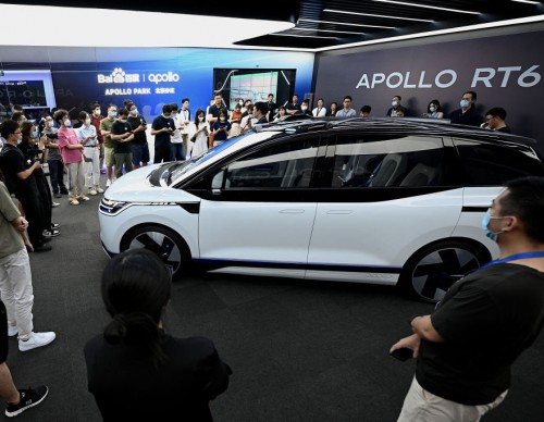 Baidu Unveils Its Newest Self-Driving Robotaxi, the Apollo RT6 EV
