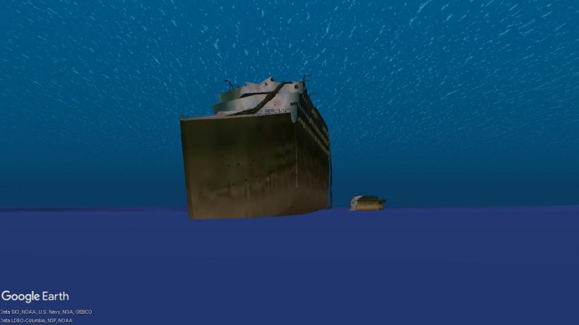 Titanic Wreck Google Earth