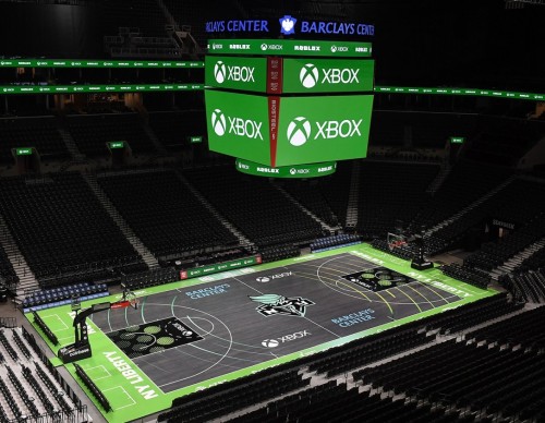 Xbox-inspired WNBA court