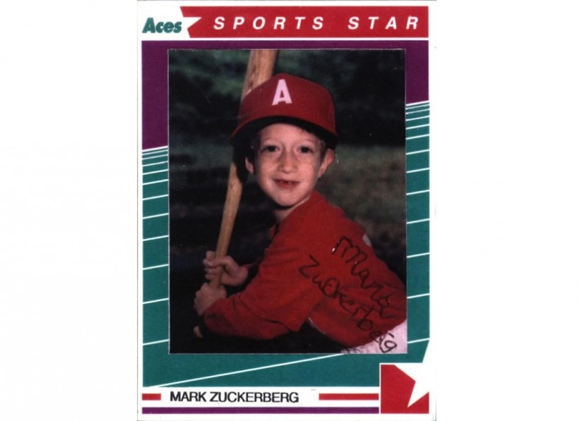 Mark Zuckerberg's Little League Baseball Card is Going to be an NFT