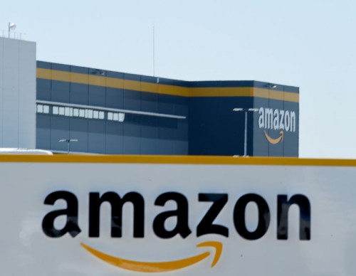 Amazon office with signage