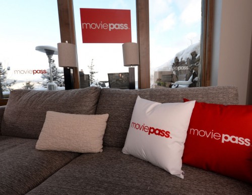 Moviepass pillows and signage