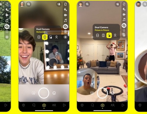 Snapchat Releases Dual Camera Feature for iPhone Users