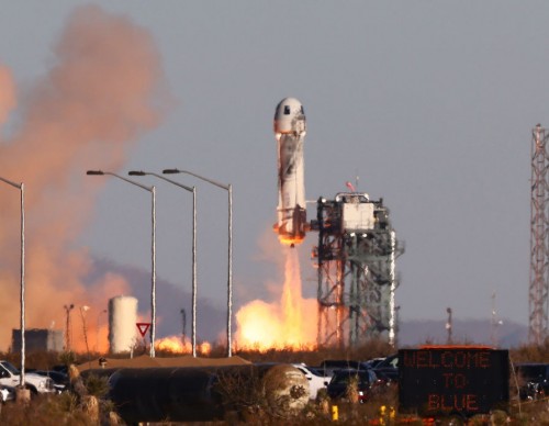 Blue Origin Launches Third Manned Mission From West Texas