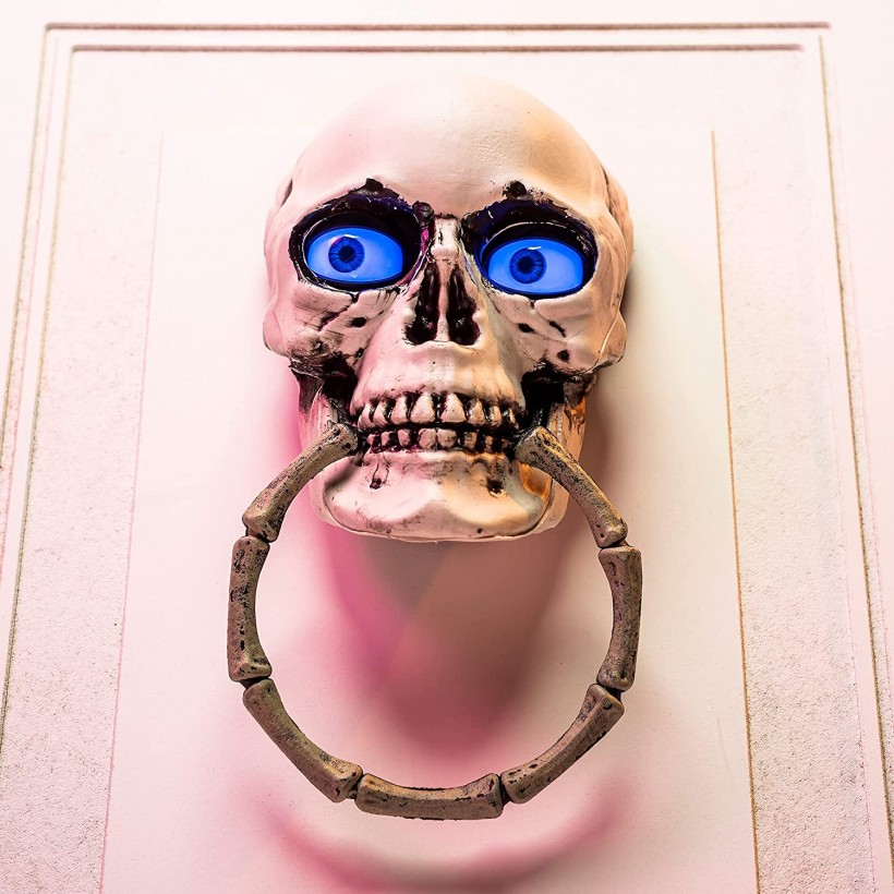5 Animated Halloween Decors You Can Find on Amazon - Skeleton Doorbell