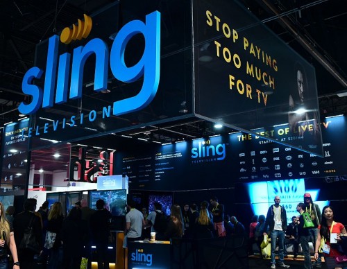 Sling TV display booth CES 2017