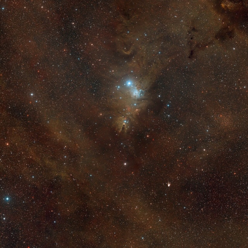 Cone Nebula NGC 2264 wide-field view