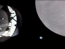 Orion earth Moon selfie