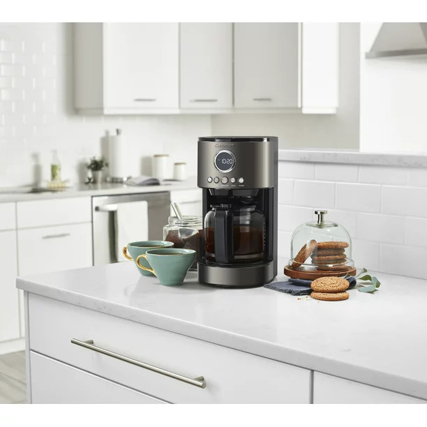 Coffee Machine, Gourmia GCM3259BK 12-Cup Programmable Hot & Iced Coffee  Maker with Brew Later, Keep Warm, Freshness Timer, and Pause & Serve