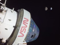 NASA Shares Photo of the Earth and Moon Captured by Orion Spacecraft