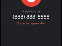 Google spam call warning example