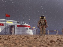 Astronaut on Mars