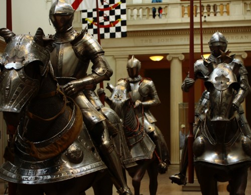 medieval knight mannequins