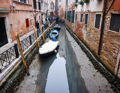 Dry Canals in Venice