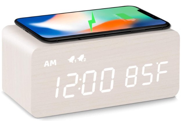 Clock with Wireless Charging